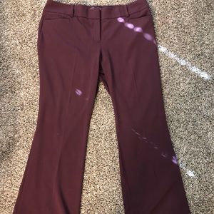 New York & Company Burgundy Slacks